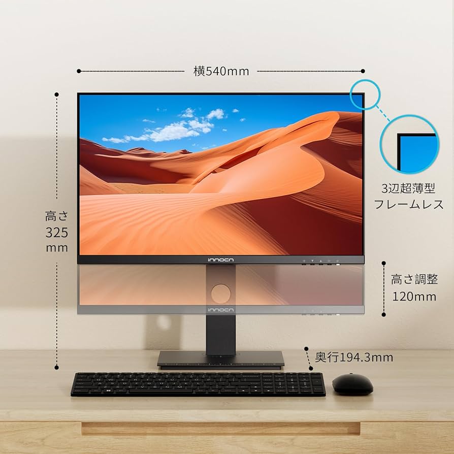 INNOCN 100Hz 24インチモニター フルHDディスプレイ Type-C NNOCN 100Hz 24インチ モニター フルHD Type-C